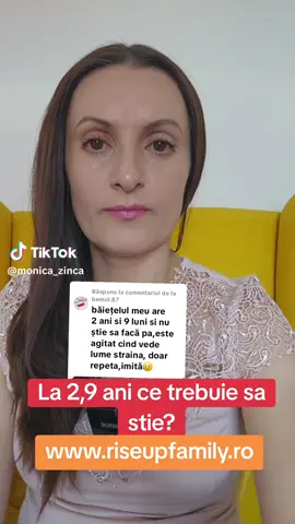 La 2,9 ani, ce trebuie să știe un copil? 🧸💬 Descoperă etapele naturale de dezvoltare a limbajului, jocului și socializării și cum îl poți sprijini cu răbdare și blândețe. 🌿 👉 Află soluții pas cu pas în programul START — link în comentarii. 💫 #LunaImplicariiTatalui #MonicaZinca #RiseUpFamily #DezvoltareCopii #EtapeDezvoltare #ProgramStart #SprijinParinti
