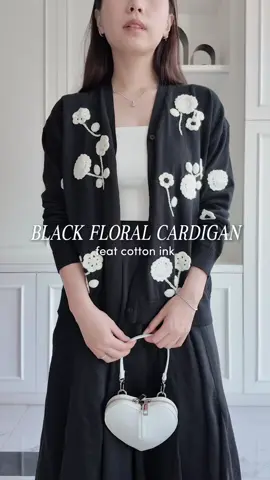 Cardigan yg cantik bgttt dari @COTTONINK 🥹🖤✨ - #cottonink #blackcardigan #OOTD #outfitcheck #stylingtips 