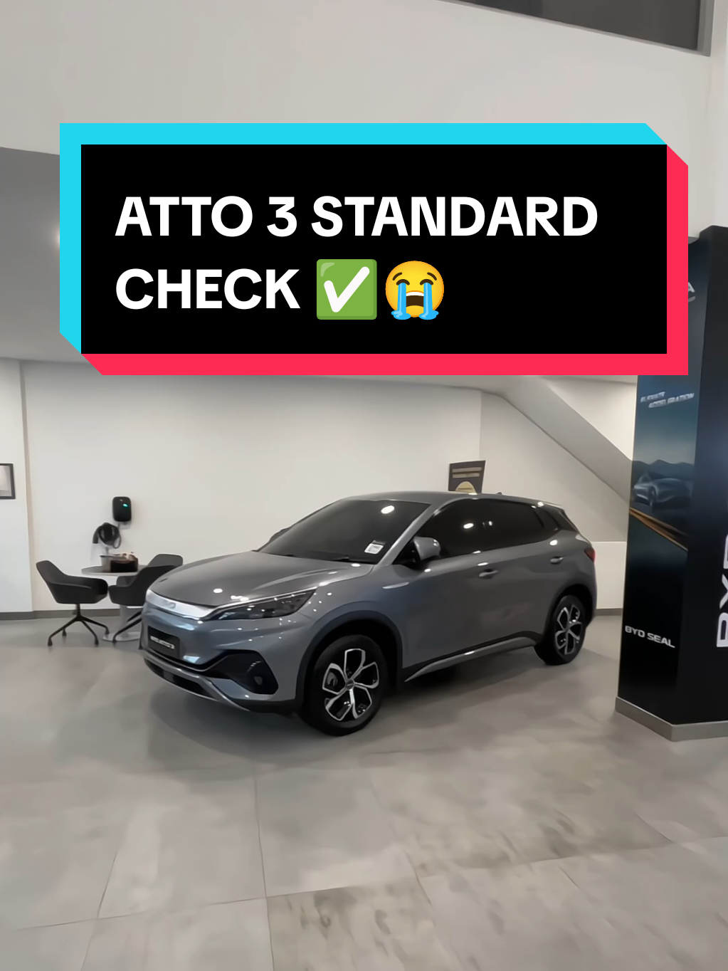 BYD ATTO 3 STD Check ✅😭 #BYDtrusted #trend #fyp #carsoftiktok #byd 