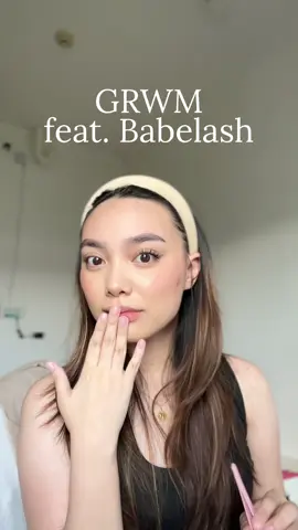 #grwm ft babelash!!! 💗💗 #clusterlashes #gluefreeeyelashes #babelash #fyp 