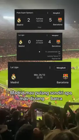 el clasico akan di mainkan 22:15  tgl 26/10 siap² mit #barcelona #viscabarca🔴🔵 #ElClasico #realmadridfc 