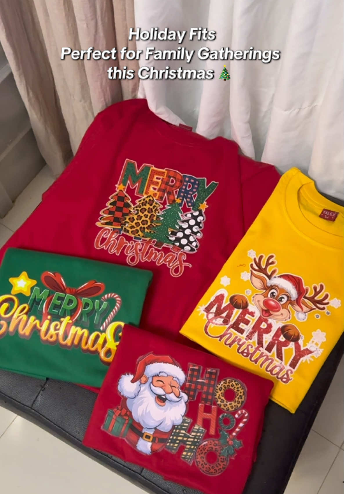 Christmas Tshirt that feels like home 🏡 #bermonths #mariteesmnl #familytshirt #reunion 