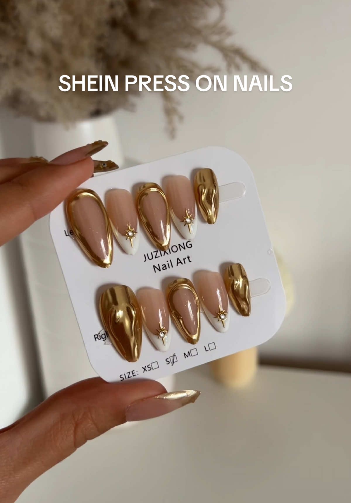Shein press on nails haul✨@SHEIN #shein #sheinnails #sheinpressons #pressons #pressonnails #nails #sheinhaul #almondnails #frenchtipnails #cateyenails #goldnails #festivenails #autumnnails #winternails 