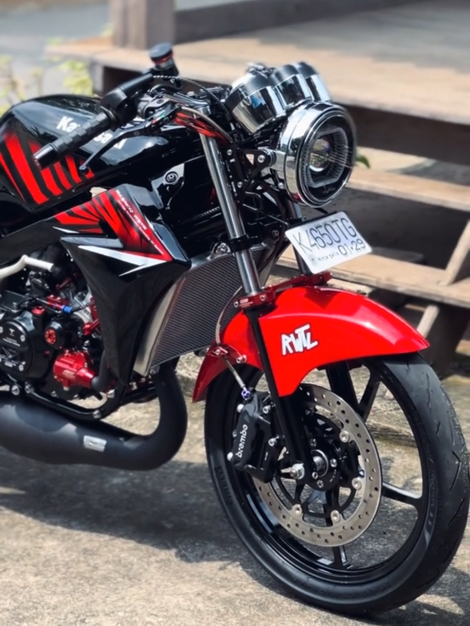 pesona hitam merah😍 #ninjass #twostroke #ninja 