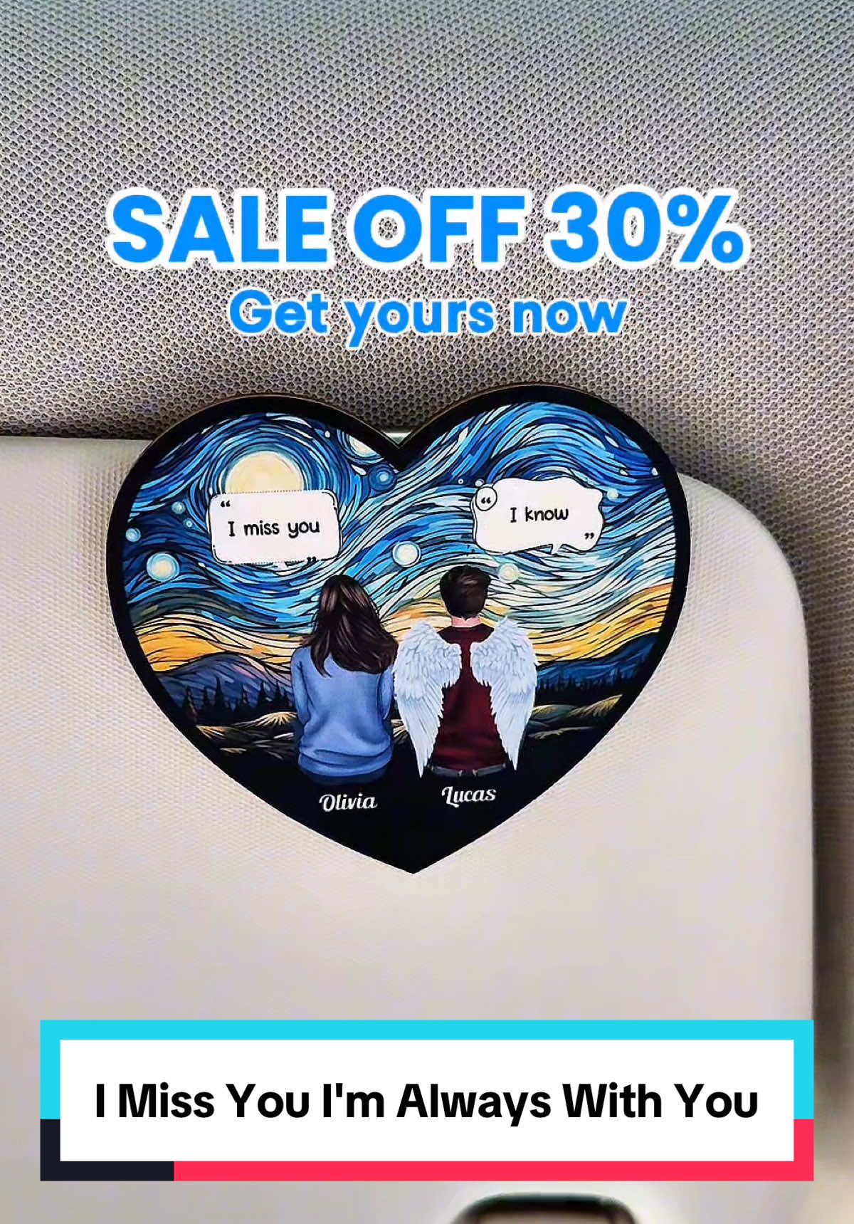 Carry love's unbreakable bond with you always, remembering, you're never alone 👪🕊️ #macorner #caraccessory #memorial #familylove #neveralone