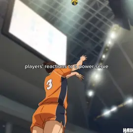 song: NO BATIDÃO - ZXKAI.               #anime #haikyuu #powerserve #kageyama #atsumu                           Players reaction to power serve 