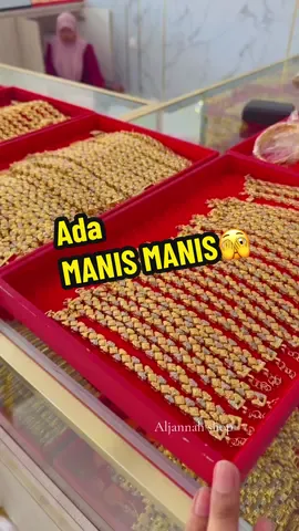 Ada manis manis. Haaa tu diaaa Aljannah shop Sentiasa bawa barang cantik untuk akak sayang. #aljannahgold #aljannahshop #emassaduraljannah #emasmurah 