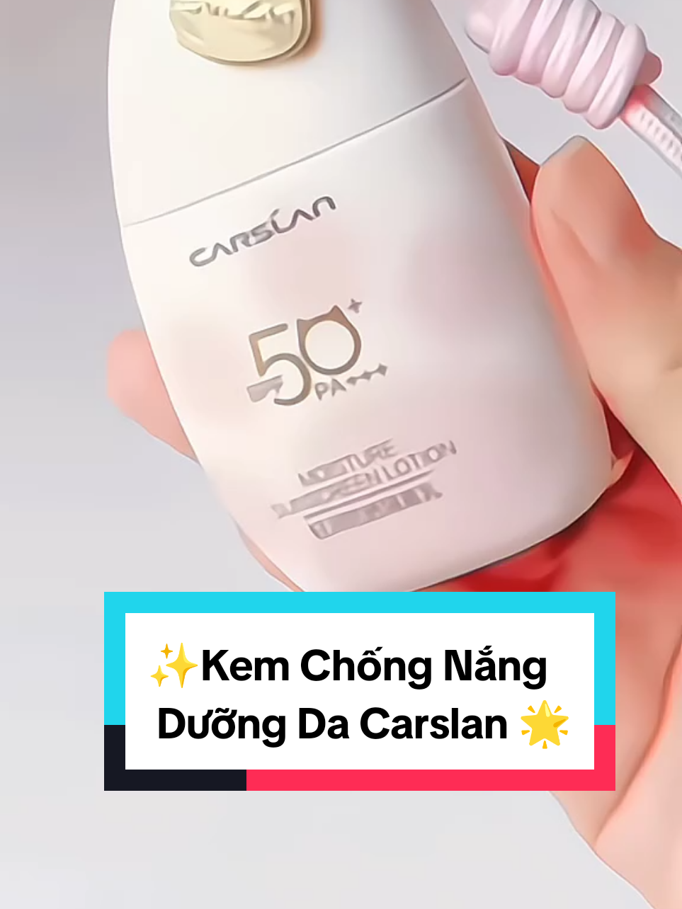 💧Sữa chống nắng dưỡng ẩm CARSLAN SPF50+ PA+++, mỏng nhẹ, chống nước, bảo vệ cao 4 trong 1 ✅dưỡng ẩm tối ưu ✅ làm đều màu da ✅ Thích hợp làm kem lót/kem chống nắng/kem trang điểm, 35g #carslan #carslancosmetics #kemchongnang #suncream #kemchongnangnangtone 
