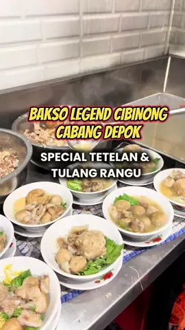 Bakso legend Cibinong udah hadir di Depok ya guys, SPECIAL tetelan dan tulang rangu ⏰ 09.00 - 21.00 📍 Samping sop duren margando  Sudah tersedia di go food , Grab food ,dan shopee food #baksosederhanadepok #baksosederhanacibinong #baksodepok #kulinerdepok #kulinerjakarta 