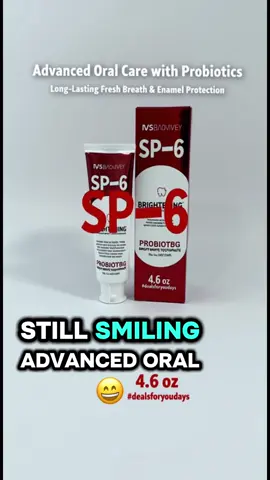 If you don't want to get rid of yellow teeth andbad breath,please be careful when using SP-6! 🦷💦✨#teethwhitening #oralhealth #teethcleaning #tiktokmademebuyit #toothpaste   