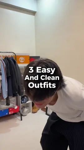 3 easy and clean outfits #streetwear #StreetStyle #baggyjeans #sneakers #blackshoes 