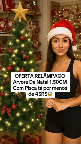 Árvore De Natal 1,50CM Com Pisca #arvoredenatal #natal #decoracao #enfeite #tiktokshop 