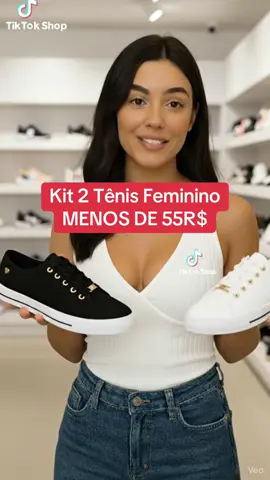 Kit 2 Tênis Feminino #tenis #mulher #moda #casual #tiktokshop 