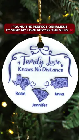 [REWIND] - recuT9EAsWVNyH - VIDEO - Family Love Knows No Distance Toile De Jouy - Personalized Custom 3D Inflated Effect Ceramic Ornament - SC + HTC + HOOK + TEXT - HUNVC