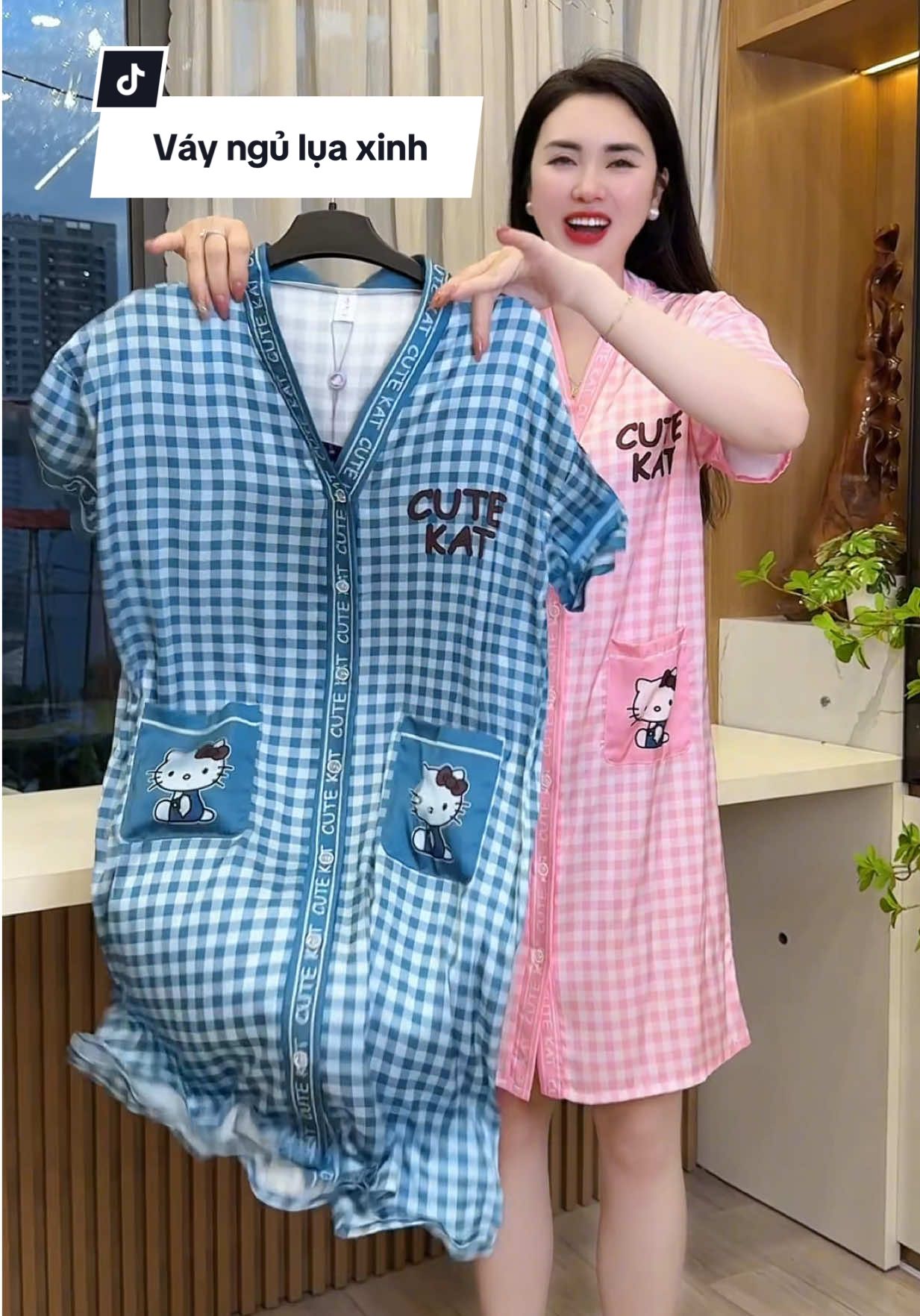 Đầm ngủ lụa xinh #thudongxudaily #dobo #dobomacnha #lualatin #vayngu 