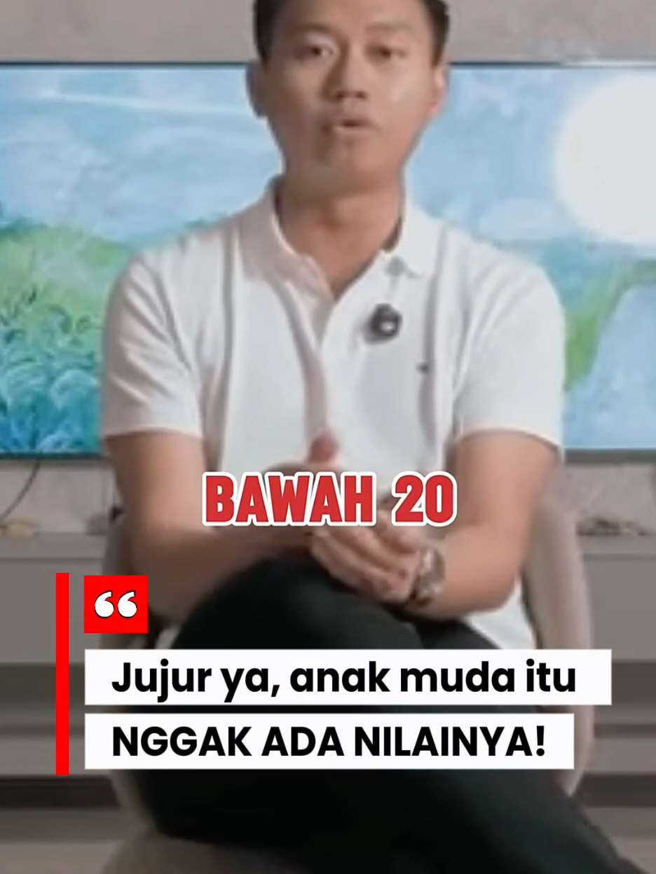 David Noah bilang anak muda (under 20) itu belum punya skill, network, atau kapital. Satu-satunya modal adalah Waktu, Tenaga, Pikiran. #FortisCircle #DavidNoah #Inspirasi #Motivasi #motivasidiri 