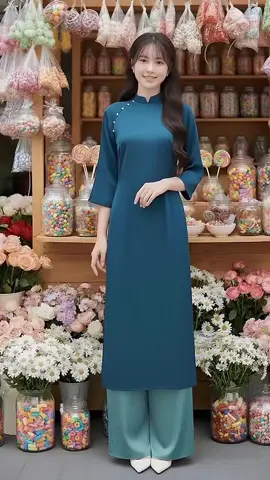 Áo Dài cách tân trơn sắc màu#aodaicachtan #aodaivietnam #aodai #aodaitet2026 #aodaitet 