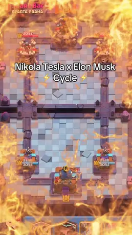 Nikola Tesla x Elon Musk Cycle ⚡️ #cr #clashroyale #supercell #clashroyaledaily #deutschememes 