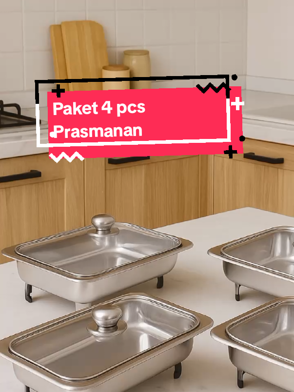 Paket 4 pcs Prasmanan  #prasmanan #prasmananstainless #prasmananset #fyp #cuantanpabatas 