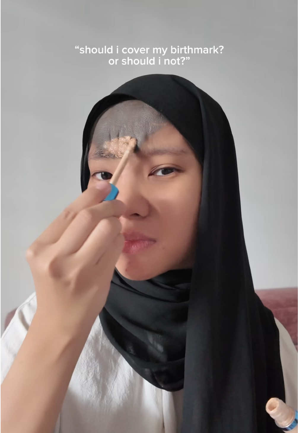 nak kena cover guna concealer pula ke? 😫 #birthmark 