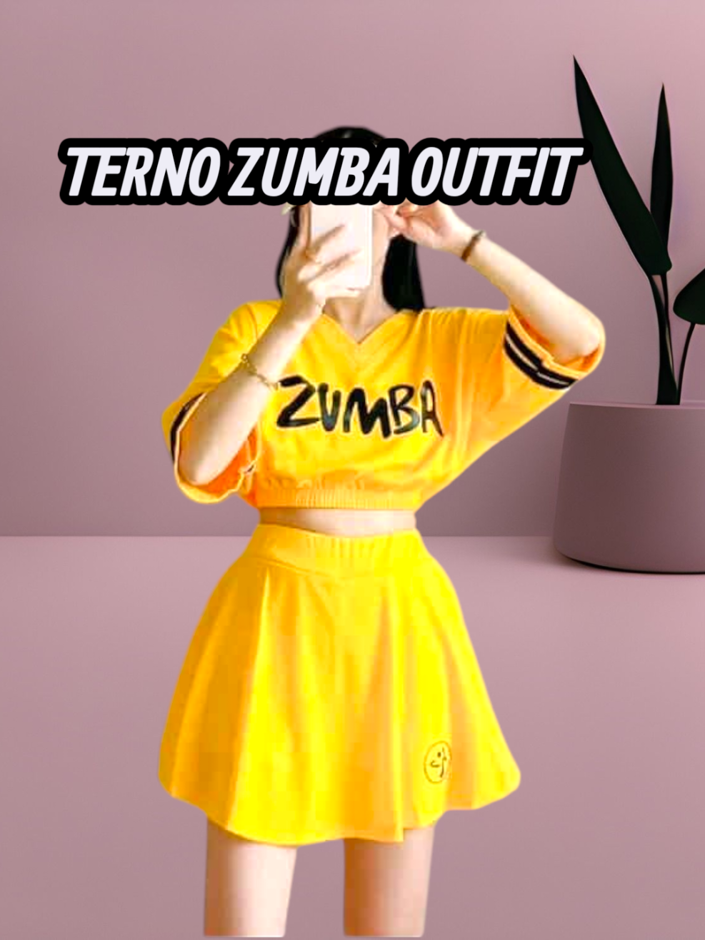 Croptop garterized and palda short #terno  #zumbaoutfit  #womenswear 