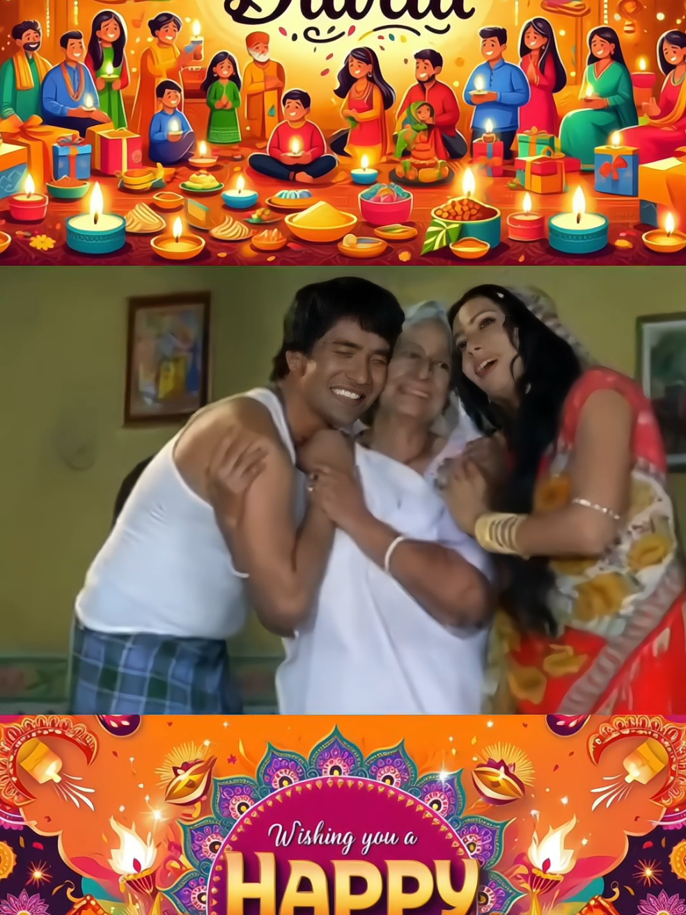Parivar 🙂🪔 Happy Diwali 🪔 #bhojpuriyaactors #dineshlalyadav #hamrochad #Diwali #foryou 