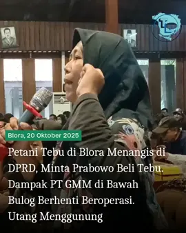 Petani Tebu di Blora Menangis di DPRD, Minta Prabowo Beli Tebu. Dampak PT GMM di Bawah Bulog Berhenti Beroperasi. Utang Menggunung #infoblora #tentangblora #tebu #blora #bloraupdate 