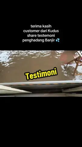 Testimoni penghadang banjir 🌊 #floodbar #solusibanjir #sekatantibanjir #banjir 