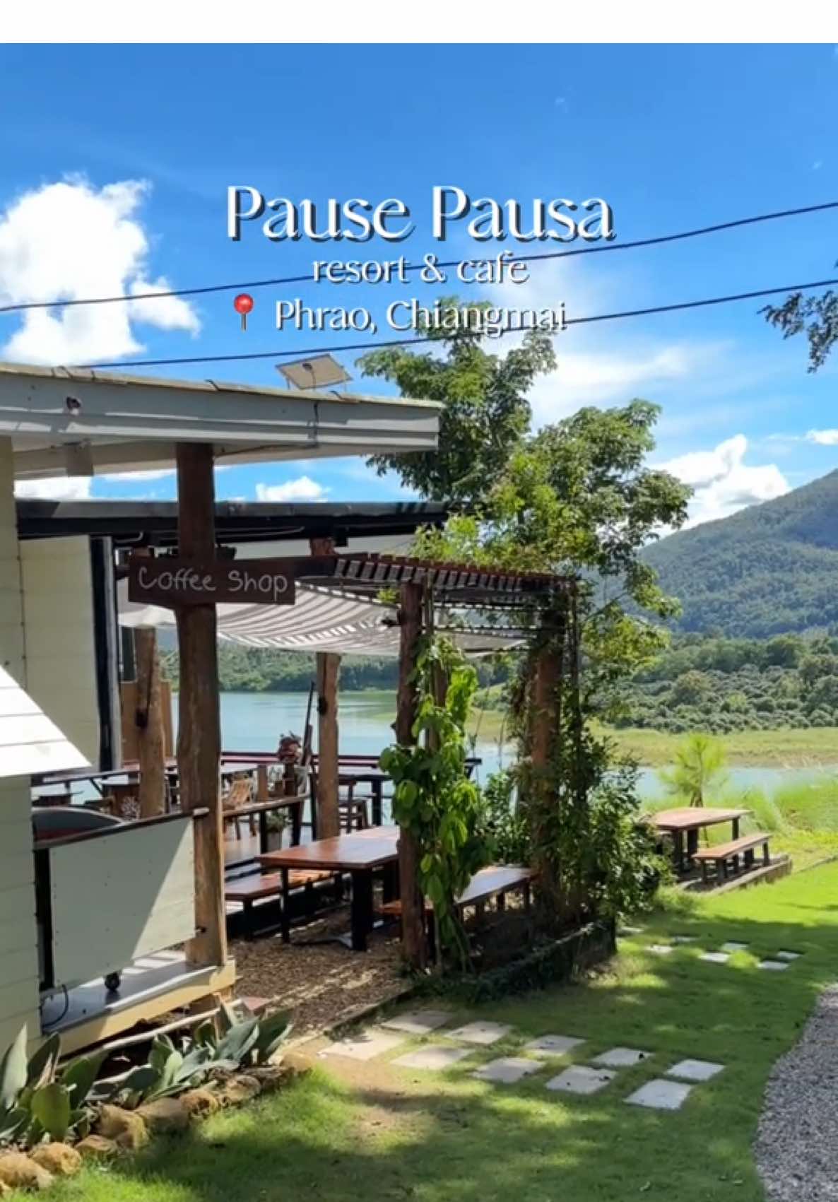 Experience a romantic escape at Pause Pausa Resort & Café, Phrao, Chiang Mai. Overlooking the stunning Mae Ngat Reservoir, savor our special dishes and treats. Enjoy our fun and creative handicraft workshops — perfect for couples or families creating unforgettable memories together. 📍 Just minutes from Ton Cham Floating Tree & Doi Mae Pang Temple, Phrao, Chiang Mai 💌 Book your villa, café, and workshop experience today. #pausepausa #อําเภอพร้าว #ต้นฉำฉากลางน้ำ #tictokพาเที่ยว #คาเฟ่เปิดใหม่ 
