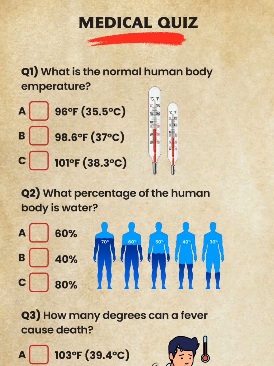 Medical Quiz. Can you get 6/6? #quiz #quiztime #medical  #health #humanbody 