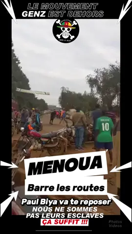 Menoua, barre les routes, paul biya va te reposer. #changement #cameroun #menoua #paulbiya #douala #issatchiroma #mrc