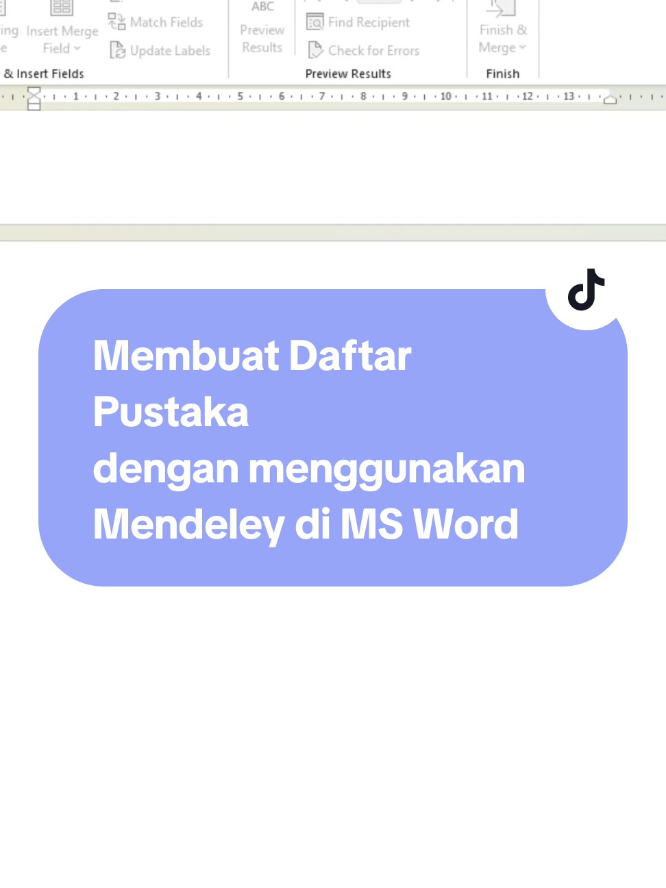 cara membuat daftar pustaka dengan menggunakan mendeley di MS Word #msoffice  #mswordtutorial  #msword  #wordtips 
