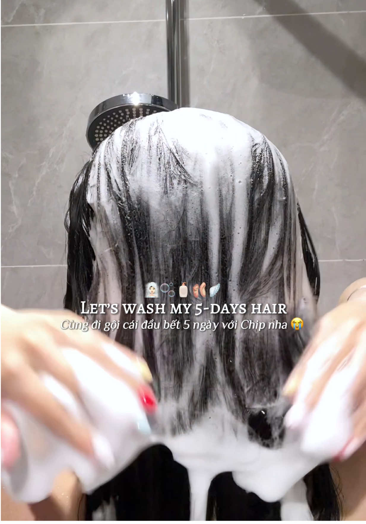 Hnay gội đầu nhưng lại bị cảm tiếp tùi 🤧🧖🏻‍♀️💦 #asmr #hairtok #haircare #goclamdep #chamsoctoc 