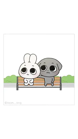말없이도 편안한 사이 A relationship comfortable even without words . #깜앙 #kkamang #couple #animation #アニメ