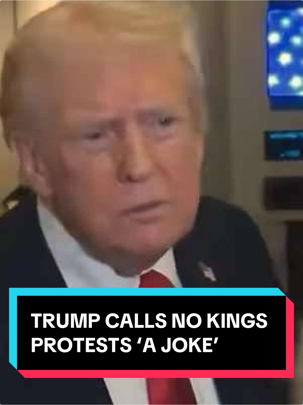 President #DonaldTrump called the 'No Kings' protests over the weekend 'a joke.' #news #newsweek