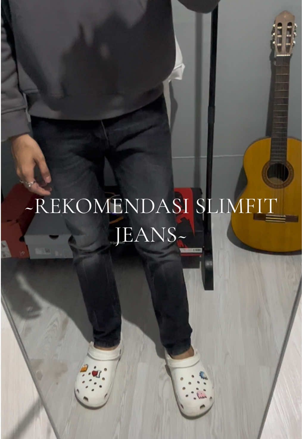 akhirnya restock lagi all size🫵🏻 #outfitinspo #slimfitjeans #denimjeans #fyp #foryoupage 