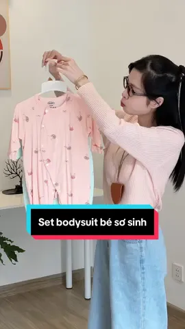 Set bodysuit dài tay cho bé mặc ngủ điều hoà hay mùa thu đều đẹp và giữ ấm cho con nha, chất peptit mềm mịn thấm hút mồ hôi lắm ạ. Siêu rẻ nha #bodysuitchobe #bodysuitsosinh #setbochobe #quanaososinh 