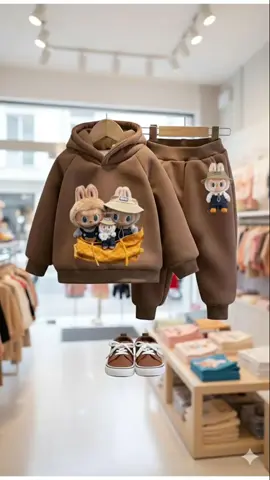 #xuhuong #aonibong #aonichobe #thoitrangbe  Set Bộ Nỉ Thỏ Nâu Dễ Thương 2025 ✨ Bộ nỉ thỏ nâu này thật sự “đốn tim” ngay từ cái nhìn đầu tiên! 💕 Chất nỉ dày dặn, mềm mịn, sờ cực ấm tay – bé mặc lên vừa dễ chịu vừa giữ nhiệt tốt trong những ngày se lạnh. Điểm nhấn là họa tiết 3D thỏ nâu siêu đáng yêu, thêu nổi tinh tế và chắc chắn, giúp bộ đồ trông nổi bật hơn hẳn. Phần áo hoodie thoải mái, quần bo gấu giúp bé vận động tự nhiên mà vẫn gọn gàng. 🎀 Phối cùng đôi giày nâu là ra ngay set mùa đông cực xinh – vừa ấm áp vừa thời trang! 👉 Bố mẹ đang tìm đồ đẹp – êm – bền cho bé? Bộ nỉ thỏ nâu chính là lựa chọn hoàn hảo! 🐰👟