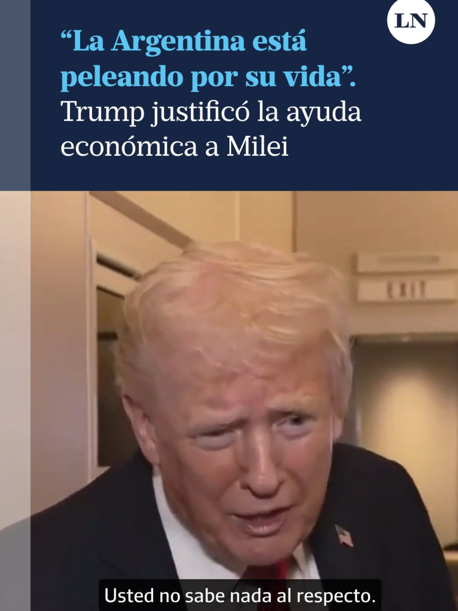 El presidente de Estados Unidos, Donald Trump, justificó con vehemencia su apoyo económico y político a la Argentina, luego de anunciar ante los medios que estaba evaluando comprar carne de este país para bajar precios internos.