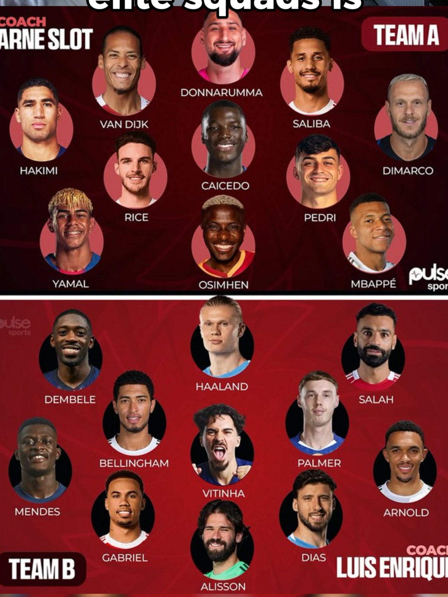 Which team out of these two elite squads is the best? #football #PremierLeague #championsleague