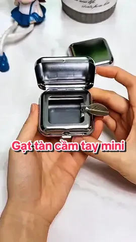 Gàn tàn thuố.c cầm tay mini, chất liệu thép không gỉ bền đẹp #gattan #gattanthuoc #gattanthuockimloai #gattancamtay #gattanmini 