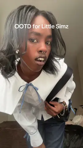 Quick Fit Check for Little Simz 🩵 @Little Simz #littlesimz #O2 #OOTD #Fashion #fyp 