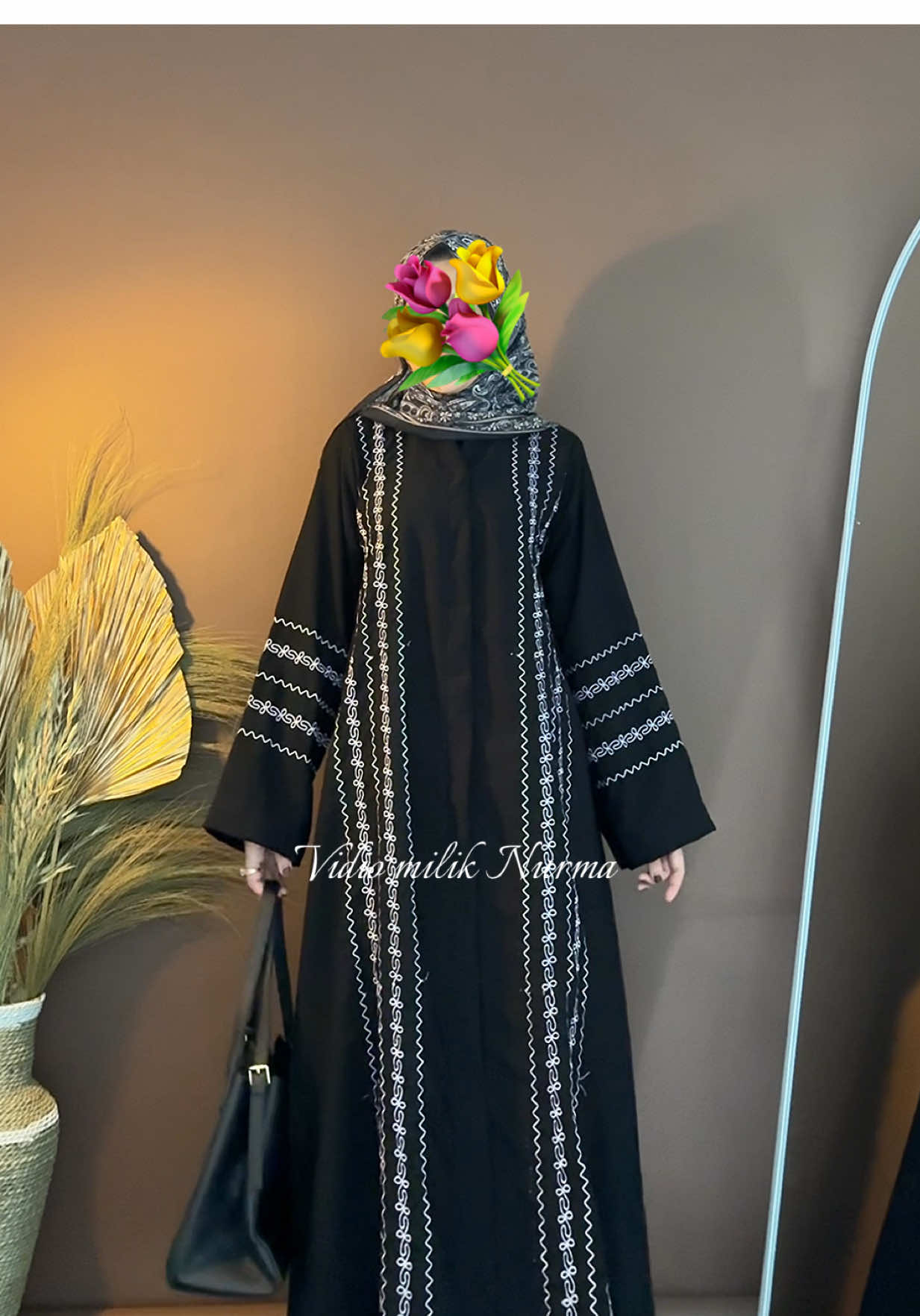 MasaAllah secantikkk inii🖤🤏🏻🫰🏻#gamiscantik #gamiskekinian #abayastyle #abayafashion #abayamurah 