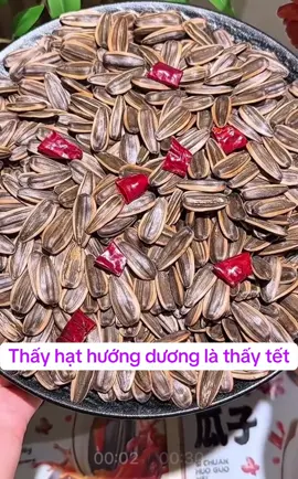 Thấy hạt hướng dương là thấy sắp tết nè #hathuongduong #anvat 