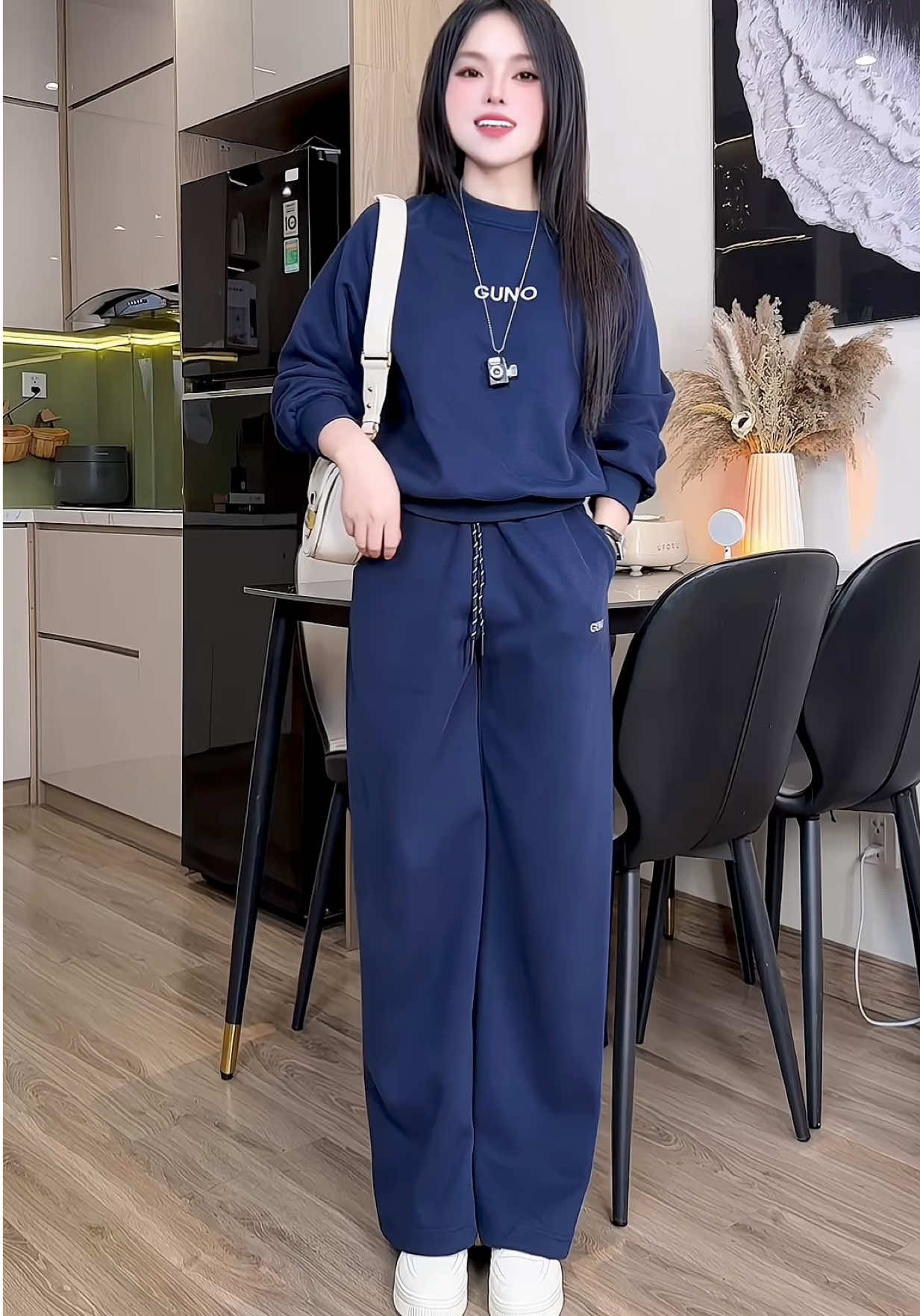 Set bộ nỉ thêu cao cấp Guno đẹp xịn   #setbo #setboxinh #setbonu #setbothethao #setboni 