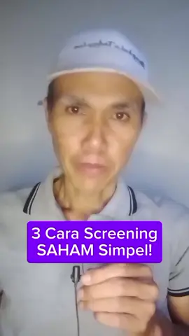 Bagian 13 | 3 Cara screening SAHAM simpel untuk pemula!  #belajarsahampemula #belajarsahamsimple #frankyadinegoro