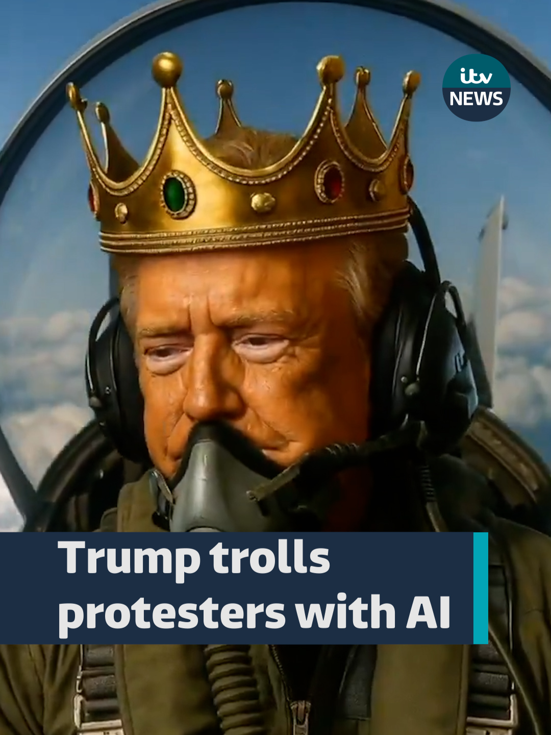 Huge crowds protested against President Trump over the weekend and this is how he responded. #itvnews #donaldtrump #usa