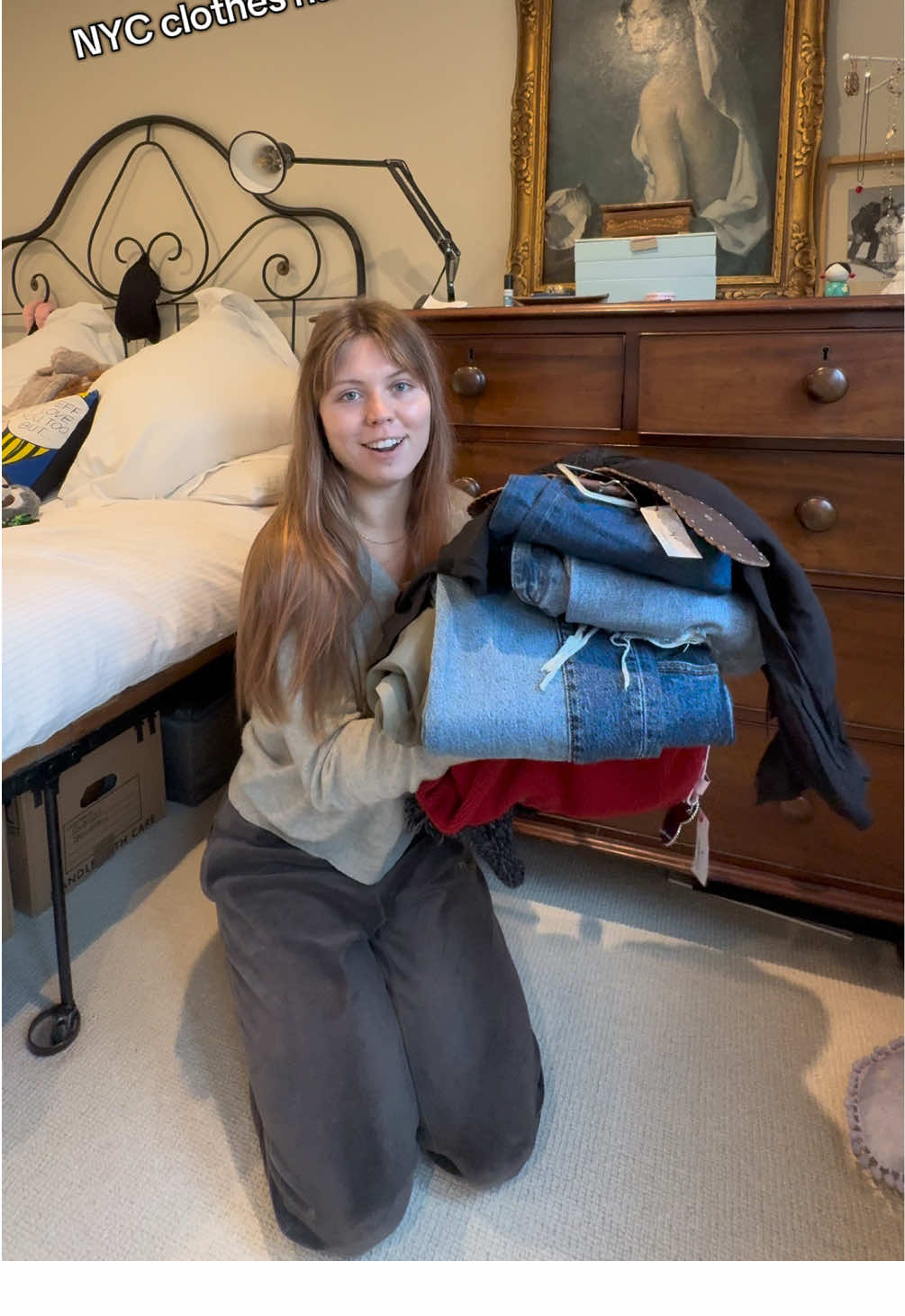 All the clothes I got in NYC!! Also going to start a series showing all the clothes I buy from now on!  @Levi’s  #clotheshaul #fashiontiktok #fashioninspo #autumnoutfits 