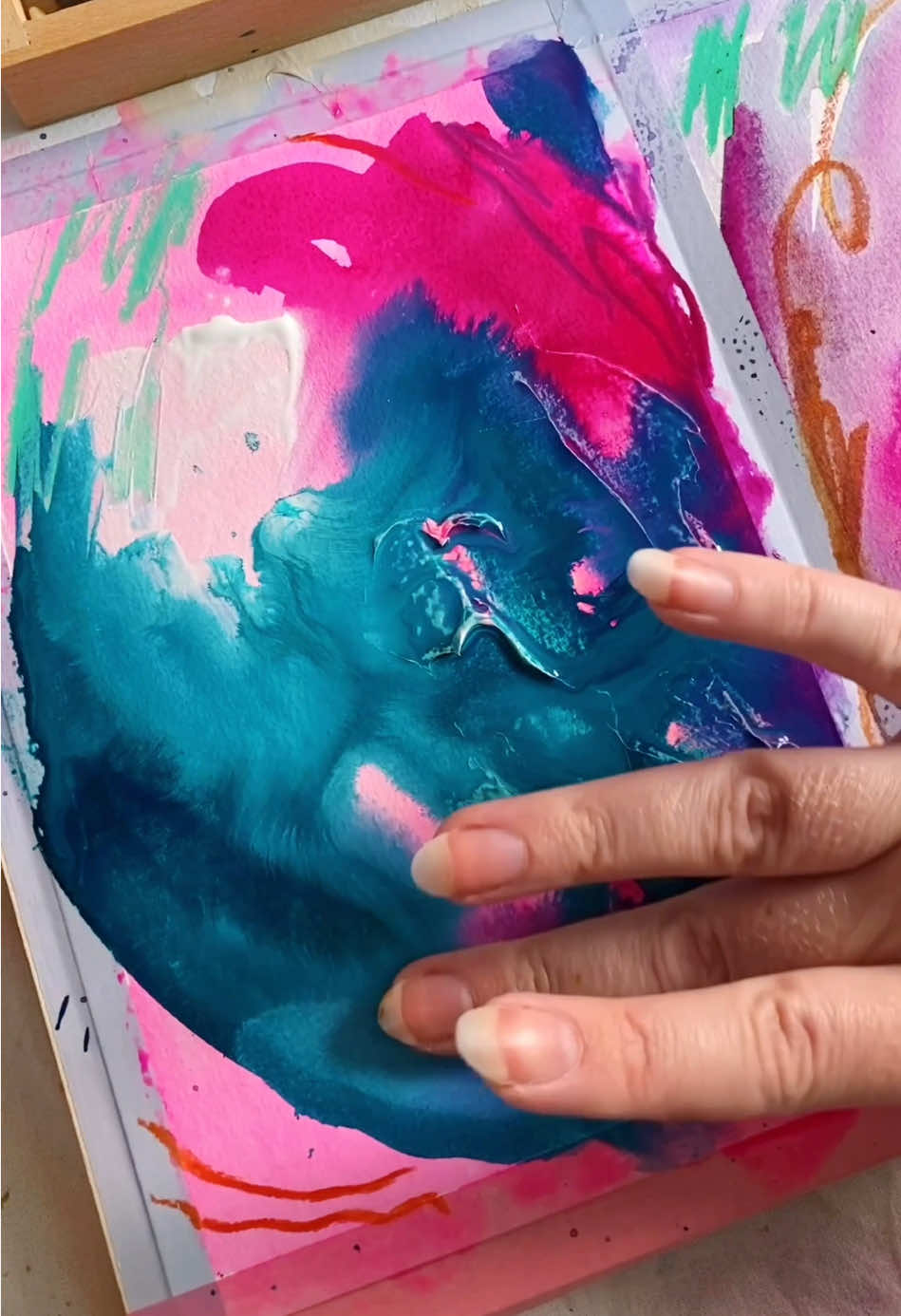 Dance magic dance 🔮💃  Just in time for spooky season. Does it have anything to do with what I am painting? No. But I tried finding a sound that matches the clips for the last 30min and David Bowie is fun.  I could argue that colors are indeed magic and I like to weave spells into my paintings while happy dancing in the studio but that is neither here nor there. #painting #seoul #art