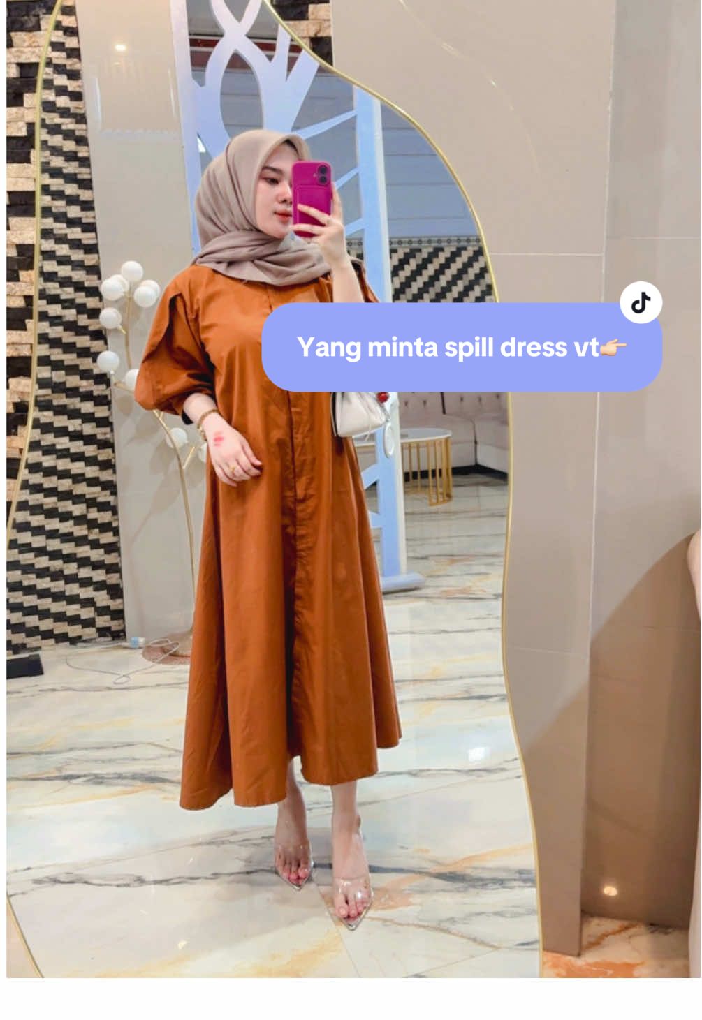 Yang minta di spill in bajuu😍 aku sampe punya 2 warna #dress #mididressoutfit 